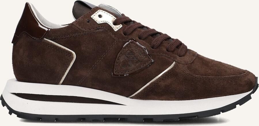 Philippe Model Tropez Haute Low Woman Sneakers Suède Dames Bruin - Foto 2