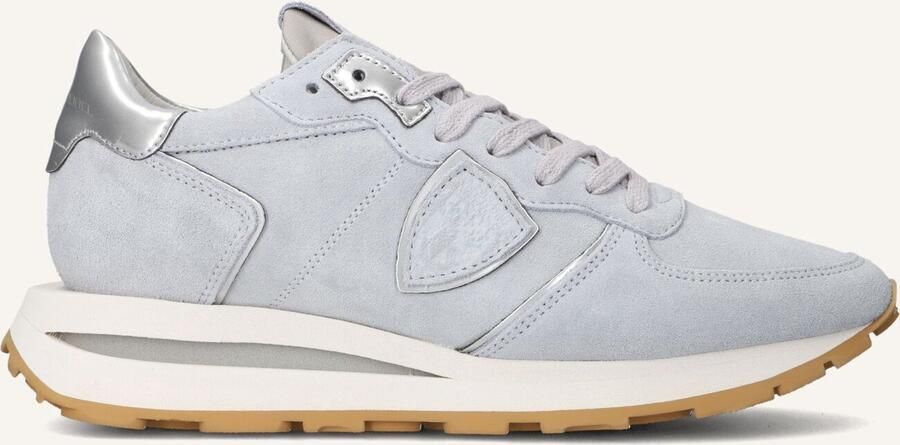 PHILIPPE MODEL Lage Sneakers Dames Tropez Haute Low Woman Maat: 40 Materiaal: Suède Kleur: Grijs