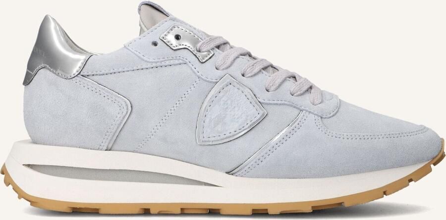 PHILIPPE MODEL Lage Sneakers Dames Tropez Haute Low Woman Maat: 39 Materiaal: Suède Kleur: Grijs