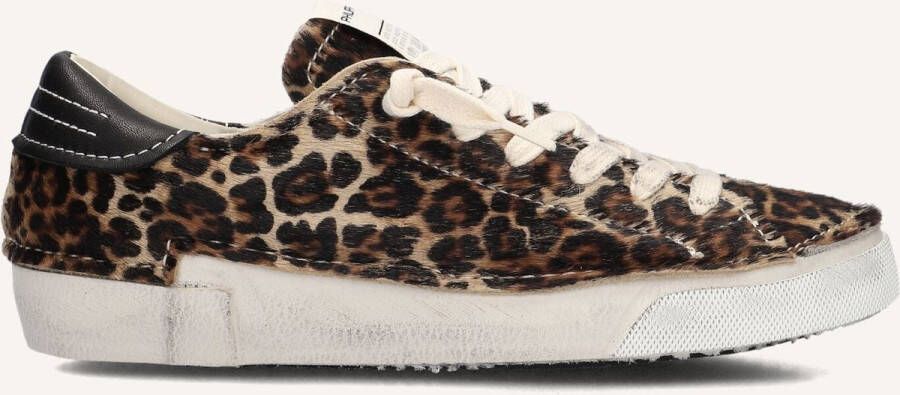 PHILIPPE MODEL Lage Sneakers Dames Prsx Low Woman Maat: 39 Materiaal: Ponyhair Kleur: Bruin