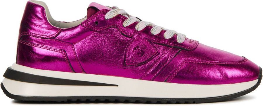 PHILIPPE MODEL Lage Sneakers Dames Tropez 2.1 Metal Maat: 36 Materiaal: Leer Kleur: Roze