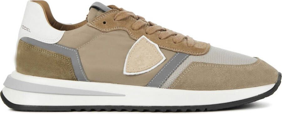 Philippe Model Sneakers Heren Lage sneakers Herenschoenen Canvas Tropez 2.1 Taupe