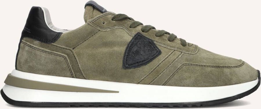 PHILIPPE MODEL Lage Sneakers Heren Tropez 2.1 Low Man Maat: 42 Materiaal: Suède Kleur: Groen