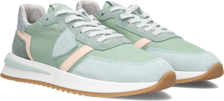 PHILIPPE MODEL Lage Sneakers Dames Tropez 2.1 Low Maat: 41 Materiaal: Suède Kleur: Groen