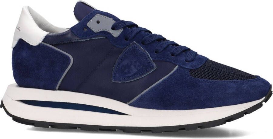 PHILIPPE MODEL Lage Sneakers Heren Tropez Haute Low Man Maat: 40 Materiaal: Suède Kleur: Blauw