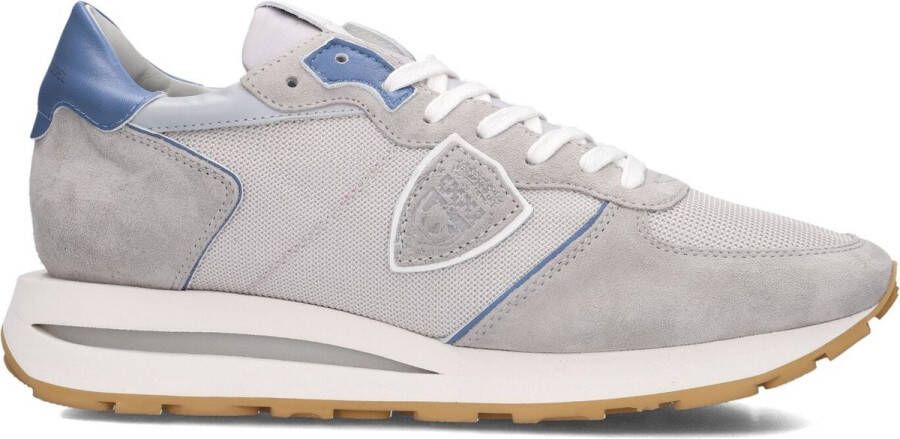 PHILIPPE MODEL Lage Sneakers Heren Tropez Haute Low Man Maat: 44 Materiaal: Suède Kleur: Grijs