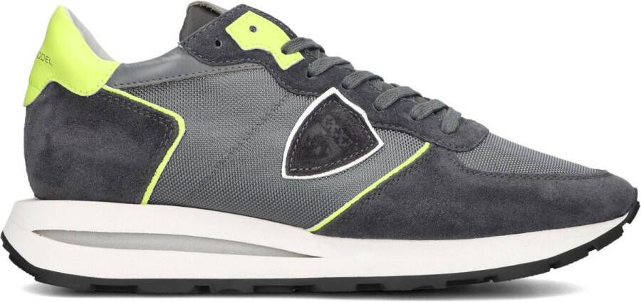 PHILIPPE MODEL Lage Sneakers Heren Tropez Haute Low Man Maat: 42 Materiaal: Suède Kleur: Grijs