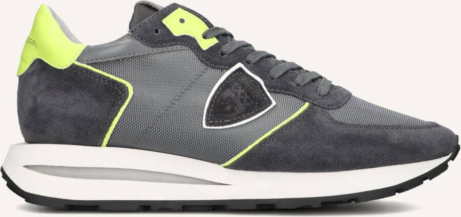 PHILIPPE MODEL Lage Sneakers Heren Tropez Haute Low Man Maat: 42 Materiaal: Suède Kleur: Grijs