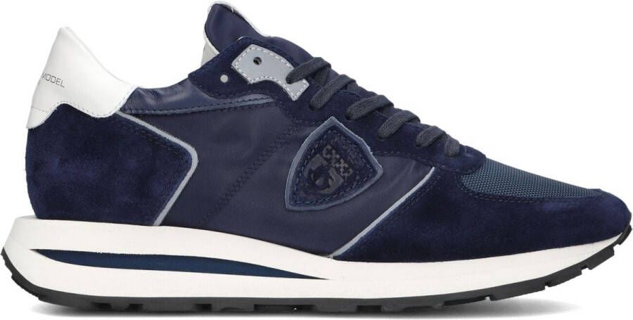 PHILIPPE MODEL Lage Sneakers Tropez Haute Low Maat: 45 Materiaal: Textiel Kleur: Blauw