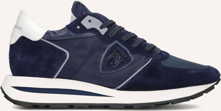 PHILIPPE MODEL Lage Sneakers Tropez Haute Low Maat: 40 Materiaal: Textiel Kleur: Blauw