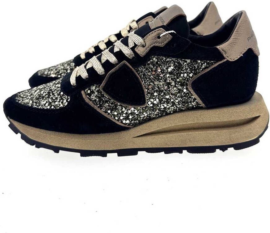 Philippe Model Tropez Haute Low sneaker zwart combi