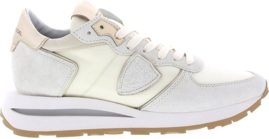 PHILIPPE MODEL Lage Sneakers Dames Tropez Haute Low Woman Maat: 39 Materiaal: Suède Kleur: Beige