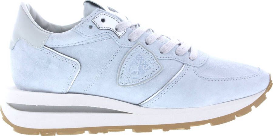 PHILIPPE MODEL Lage Sneakers Dames Tropez Haute Low Woman Maat: 39 Materiaal: Suède Kleur: Blauw