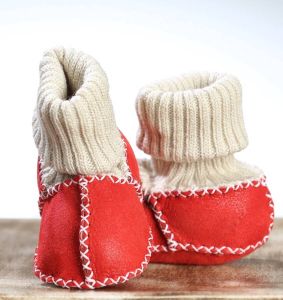 Pialetti Organic Schapenleer Baby slofjes Baby Schoentjes Born newborn Handgemaakt Sloffen Sokken Model Bruin Leder babyslofjes