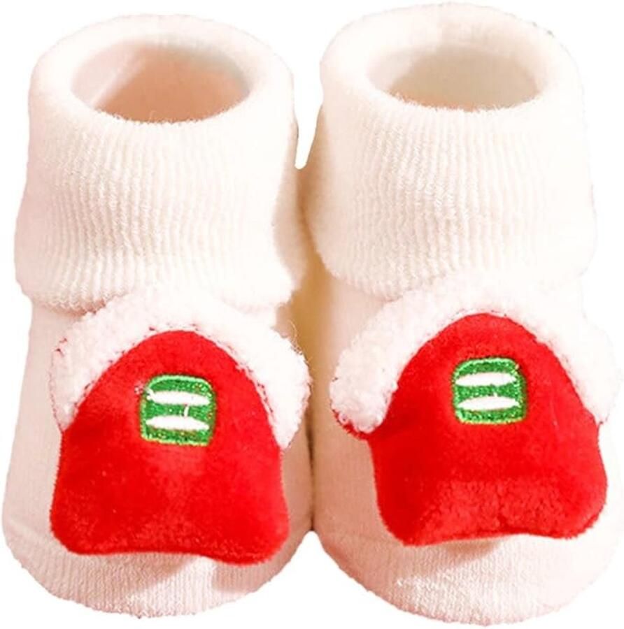 Pialetti Baby Kerst Slofjes Warme Dikke Gebreide Anti-Slip Wintersokken voor &