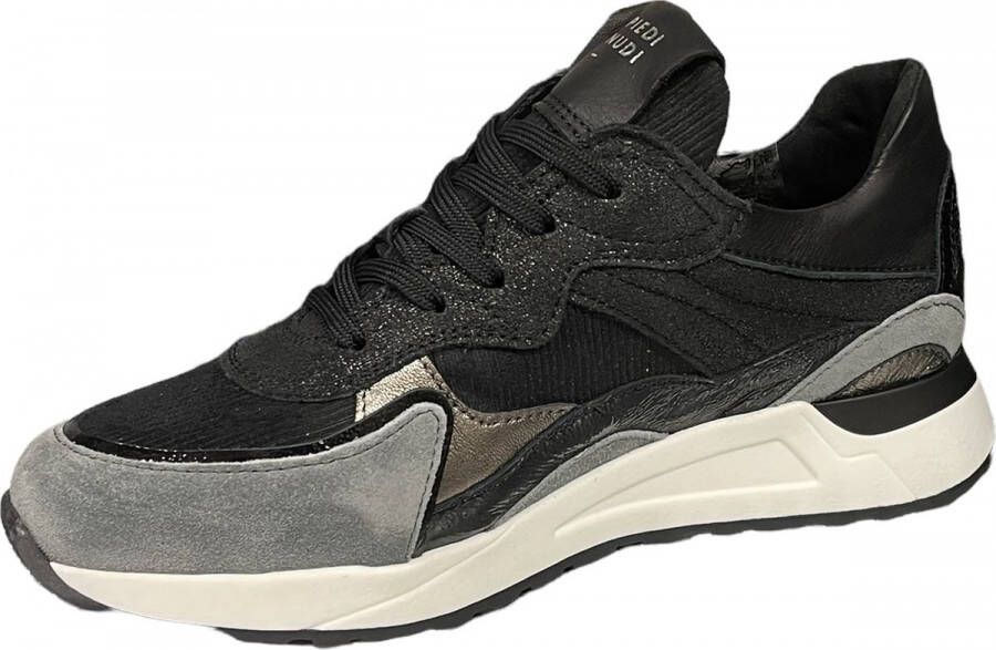 Piedi Nudi Dames Sneakers 2507-11.03pn Nebel Black gold Zwart - Foto 3