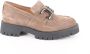 Piedi Nudi 2597-11.03 Taupe Instappers- damesschoenen- instappers- Taupe instap - Thumbnail 1