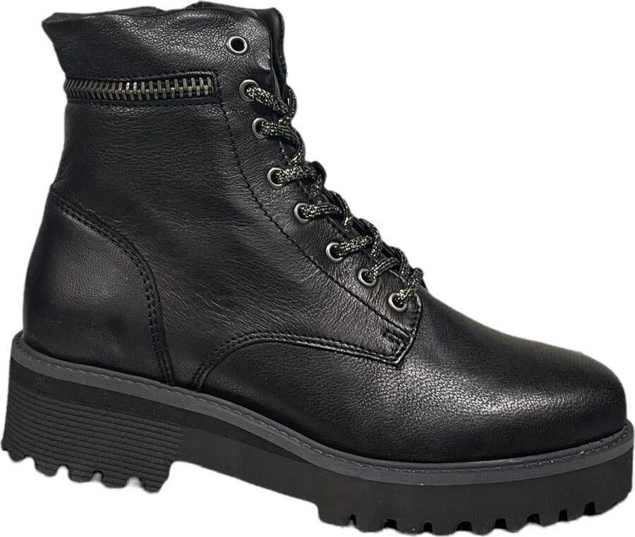 Piedi Nudi Black 2702 05.03 PN Zwarte laarsjes Veterboot laarsjes laarzen winter