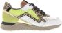 Piedi Nudi Selva 17.11 Lime leo dames sneakers wit - Thumbnail 1