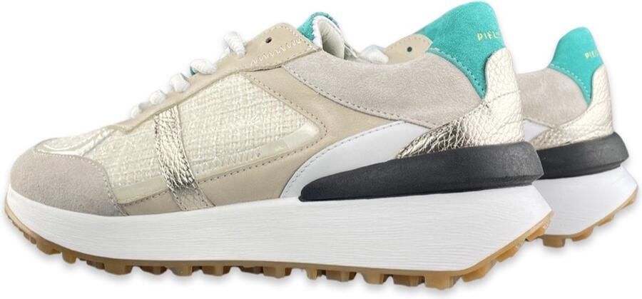 Piedi Nudi Sneaker Beige Lurex - Foto 3