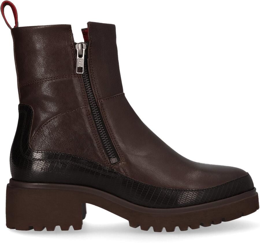 Piedi Nudi Coco Dames Enkellaarsjes Leer Bruin