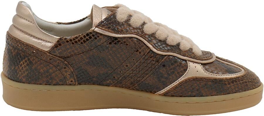 Piedi Nudi DAMES SNEAKERS BRUIN PN-IMOLA-0125 IMOLA BROWN PRINT LEATHER H