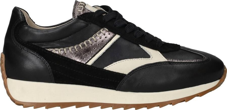 Piedi Nudi Dames Sneakers Harlem 02.03 Black Creme Zwart