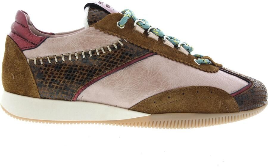 Piedi Nudi Dames Sneakers Janet Dark Brown Old Leather Donkerbruin