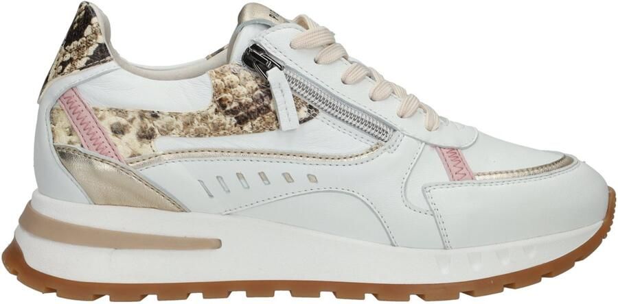 Piedi Nudi DAMES SNEAKERS WIT MIRREN 02.02 WHITE SNAKE