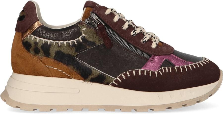 Piedi Nudi Hedy Dames Sneakers Leer Bruin