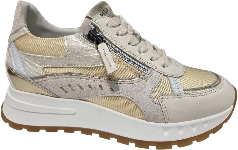 Piedi Nudi Mirren 04.04 Light Gold Sneakers Goud Leer Dames Goud