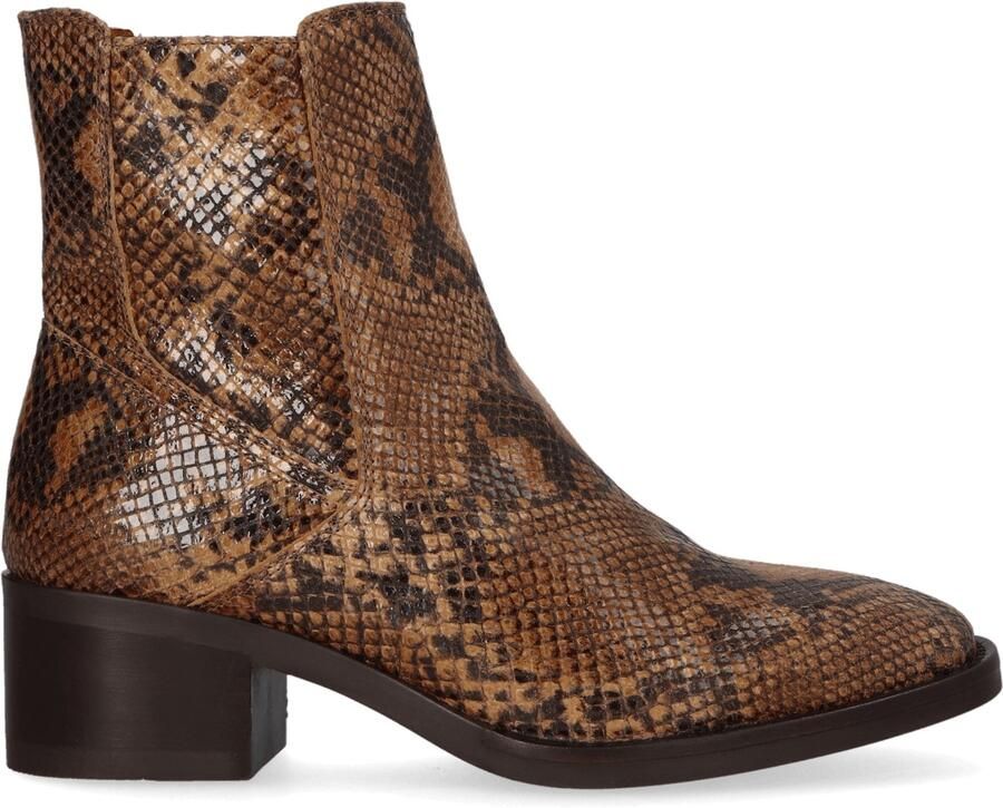Piedi Nudi Zuma Dames Enkellaarsjes Leer Cognac