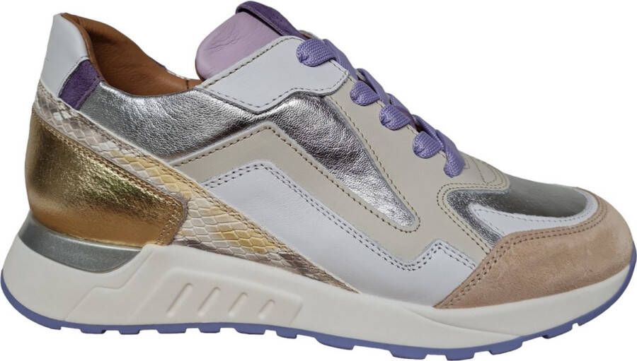 PIEDI NUDI PiediNudi Lage Sneakers Dames Selva 17.08 Maat: 37 Materiaal: Leer Kleur: Beige