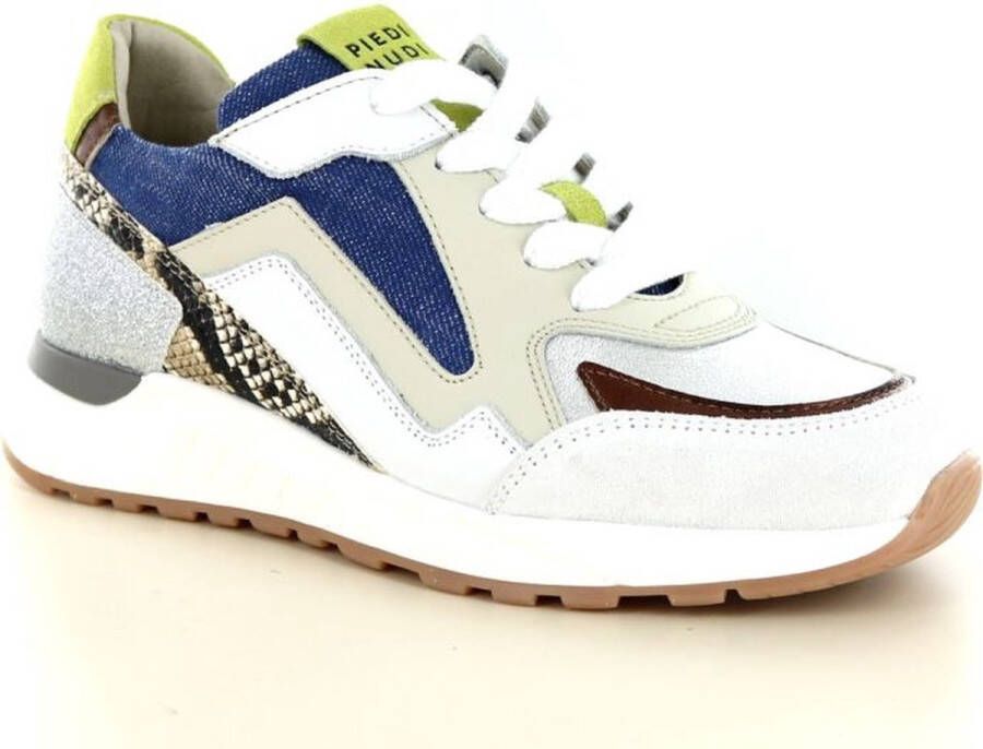 PIEDI NUDI PiediNudi Lage Sneakers Dames Selva Maat: 37 Materiaal: Leer Kleur: Blauw