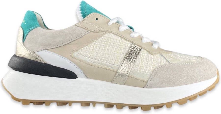 Piedi Nudi Sneaker Beige Lurex - Foto 2