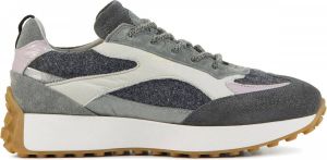 Piedi Nudi Sneakers Dames Lage sneakers Damesschoenen Suède 2691 01.09PN Grijs combi