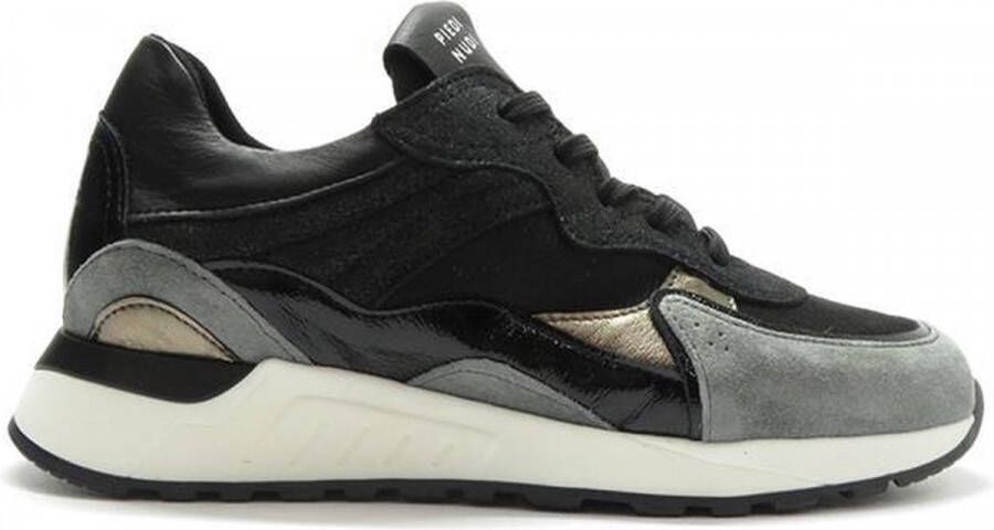 Piedi Nudi Dames Sneakers 2507-11.03pn Nebel Black gold Zwart