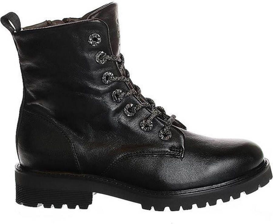 Piedi Nudi Zwarte Veterboots