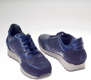 Piedro Dames Sneaker – Blauw Grijs