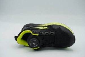 Piedro sport 1517003910 zwart groen logo sneaker draai sluiting