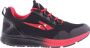 Piedro Sport Max Sneakers Zwart Rood Vetersluiting - Thumbnail 3