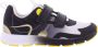 Piedro Sport Rens Sneakers Grijs Zwart Geel Klittenbandsluiting Schoen Valt kleiner: bestel een maat groter - Thumbnail 1