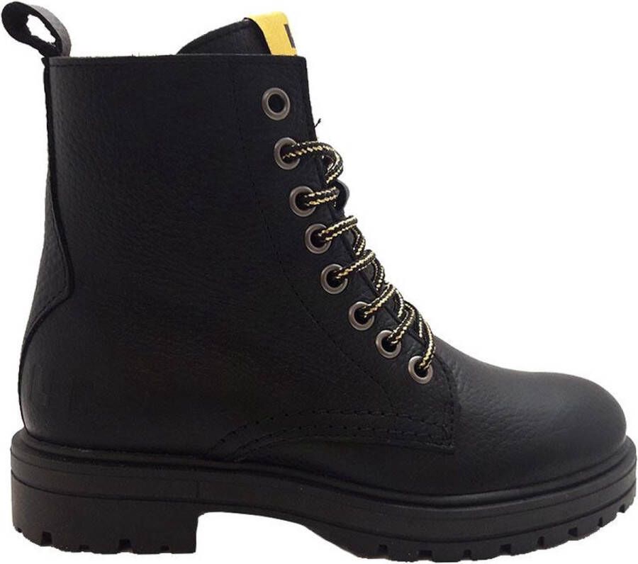 Piedro Lef Fire Boots Zwart Leer Wijdtemaat Standaard Schoenmaat