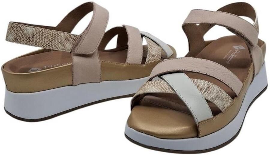 PieSanto 260381 natur hielo dames sandaal viper sand