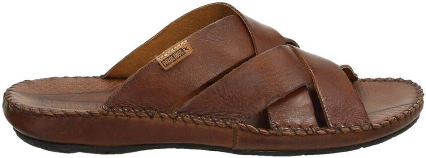 Pikolinos Stijlvolle zomerslippers voor mannen Brown Heren