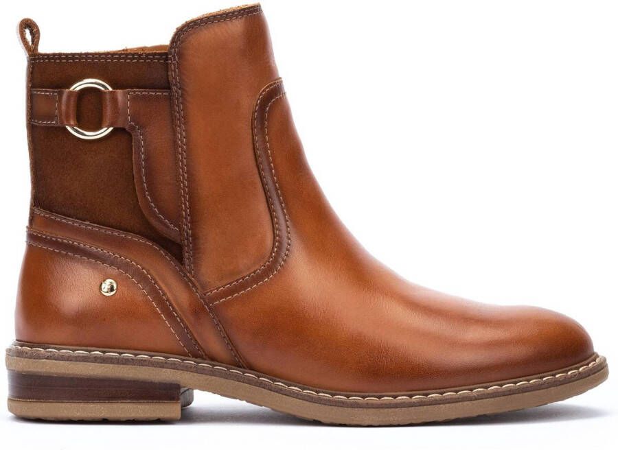 Pikolinos Stijlvolle Enkellaarsjes voor Dames Amandel Bruin Brown Dames