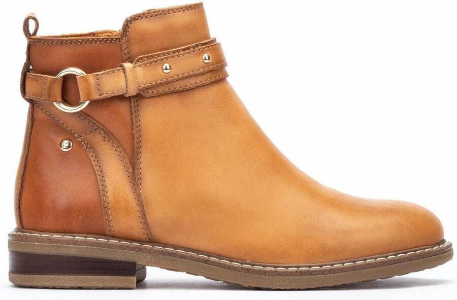 Pikolinos Stijlvolle Enkellaarsjes voor Dames Amandel Bruin Brown Dames