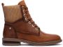Pikolinos Dames Casual Camel Leren Enkellaarsjes Brown Dames - Thumbnail 1