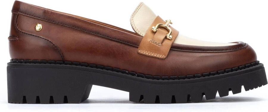 Pikolinos Studded Platform Loafers voor vrouwen Brown Dames