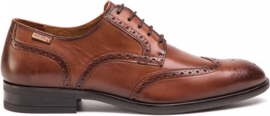 Pikolinos Elegante Veterschoen voor Formele Gelegenheden Brown Heren